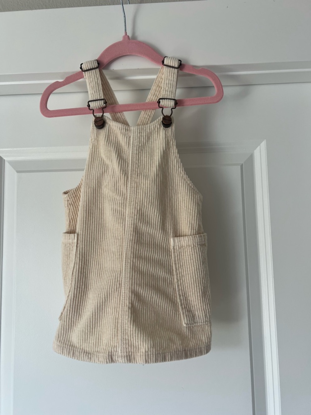 Zara Toddler Ivory Overall Dress Size 12-18 m
